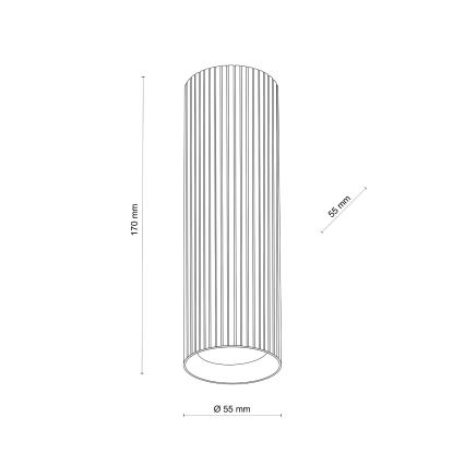 Spotlampa TUNE M 1xGU10/10W/230V 17 cm vit
