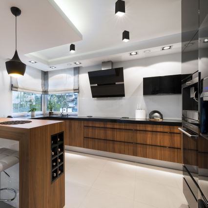 Spotlight 1xGU10/35W/230V svart/guld