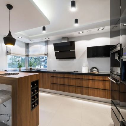 Spotlight 1xGU10/35W/230V svart/roséguld