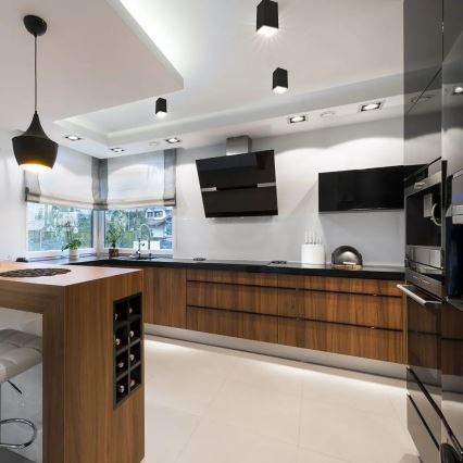 Spotlight 1xGU10/35W/230V svart/silver