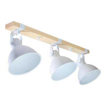 Spotlight 3xE27/40W/230V bok/vit