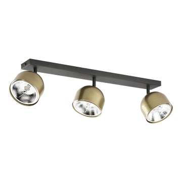 Spotlight ALTEA 3xAR111 GU10/50W/230V guld/svart