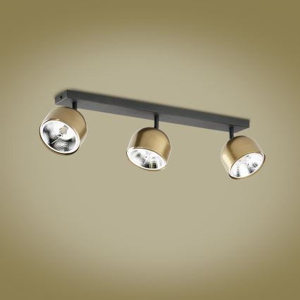 Spotlight ALTEA 3xAR111 GU10/50W/230V guld/svart