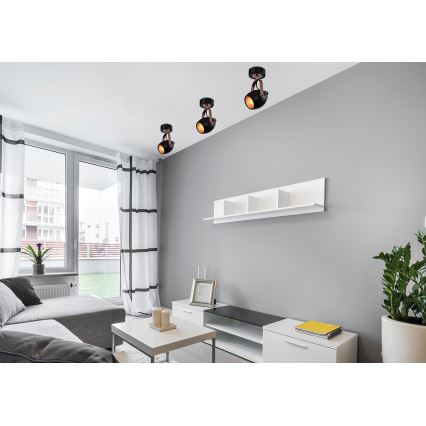 Spotlight ANICA 1xE14/40W/230V svart/koppar