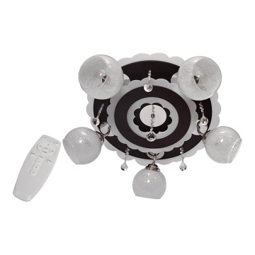 Spotlight ARONA 5xE27/15W/230V+LED svart