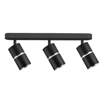 Spotlight BAMBOO 3xGU10/10W/230V svart