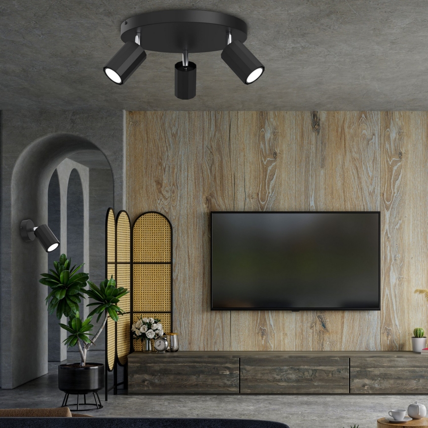 Spotlight BELLO 2xGU10/8W/230V svart