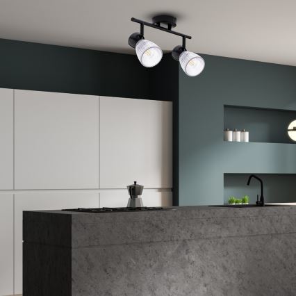 Spotlight BEST 2xE14/40W/230V svart