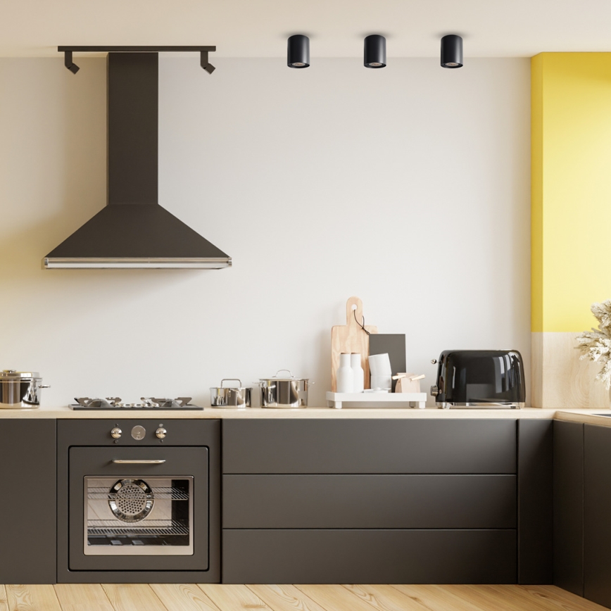 Spotlight  BIMA 1xGU10/25W/230V rund  svart 