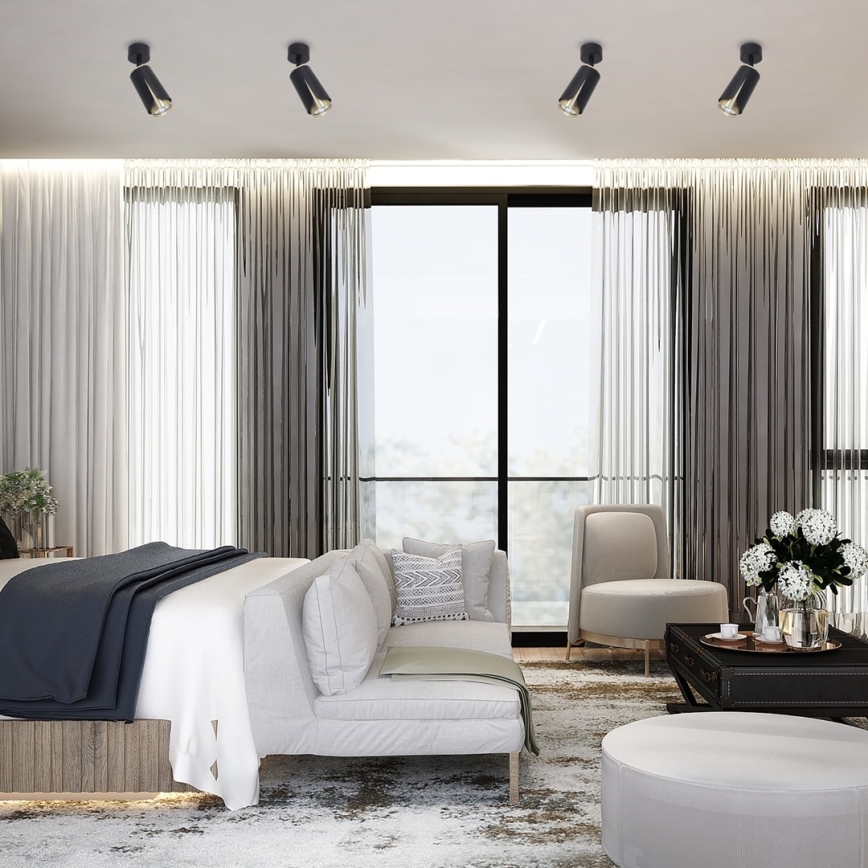 Spotlight BLOMMA 1xGU10/8W/230V svart