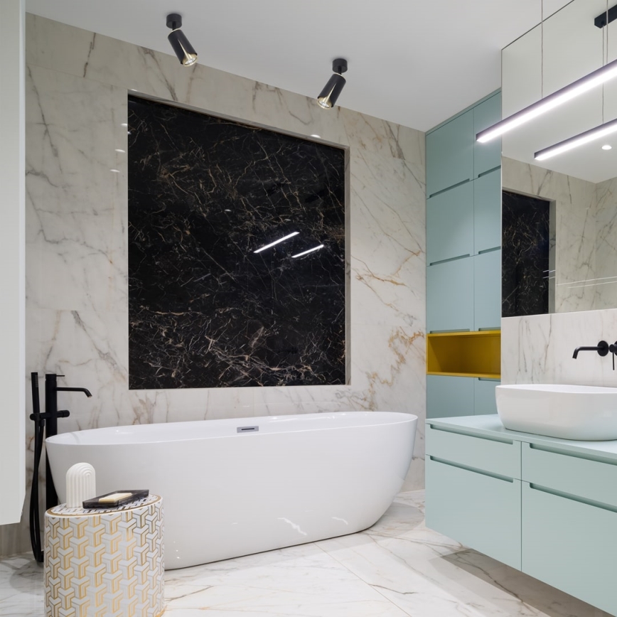 Spotlight BLOMMA 1xGU10/8W/230V svart