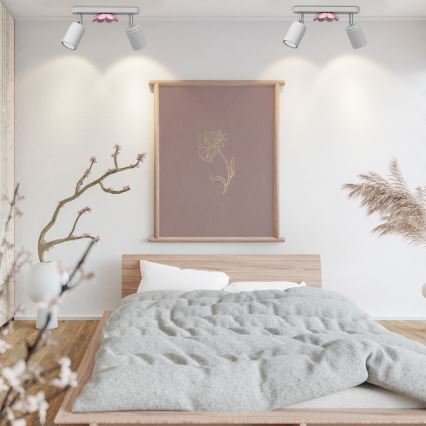 Spotlight BLOMMA 2xGU10/8W/230V vit