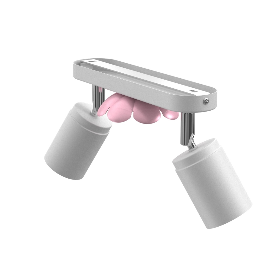 Spotlight BLOMMA 2xGU10/8W/230V vit