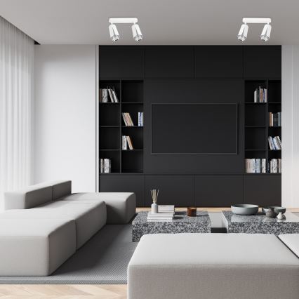 Spotlight BLOMMA 2xGU10/8W/230V vit