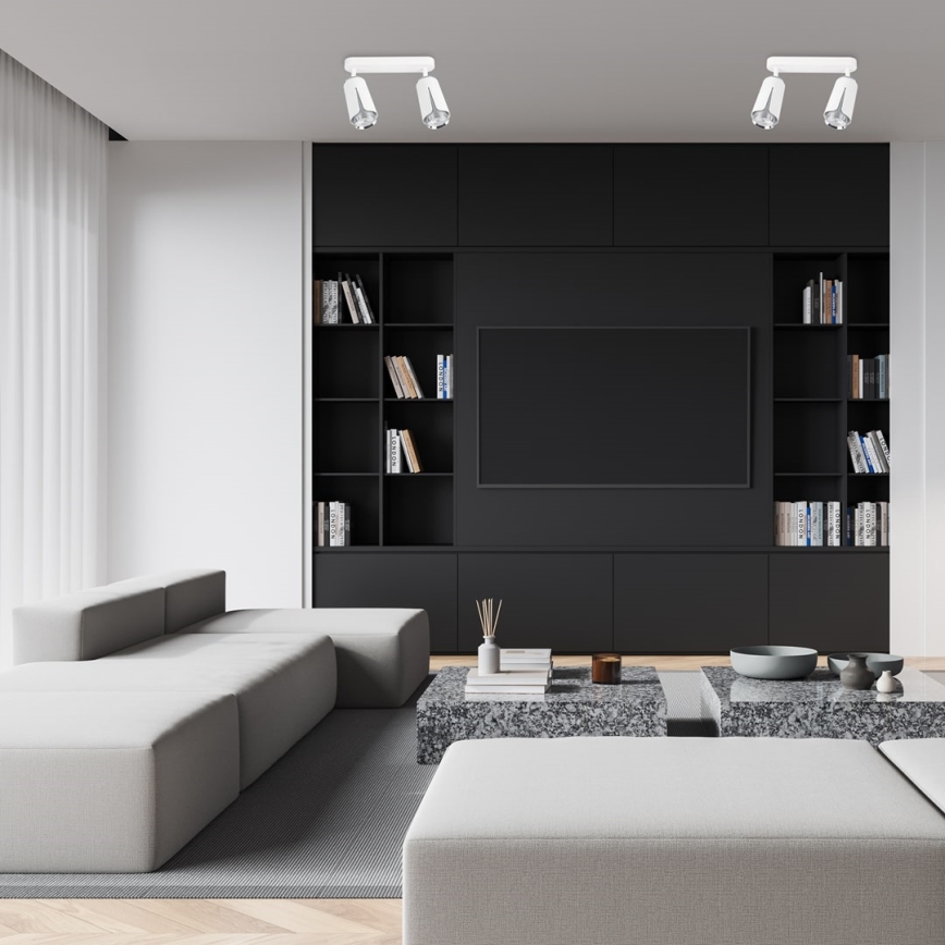 Spotlight BLOMMA 2xGU10/8W/230V vit