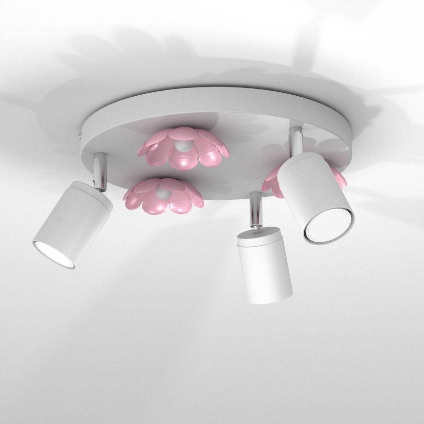 Spotlight BLOMMA 3xGU10/8W/230V vit