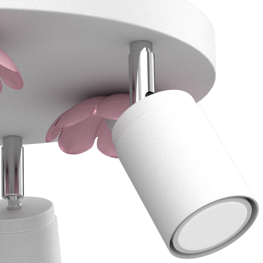 Spotlight BLOMMA 3xGU10/8W/230V vit