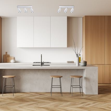 Spotlight BLOMMA 3xGU10/8W/230V vit