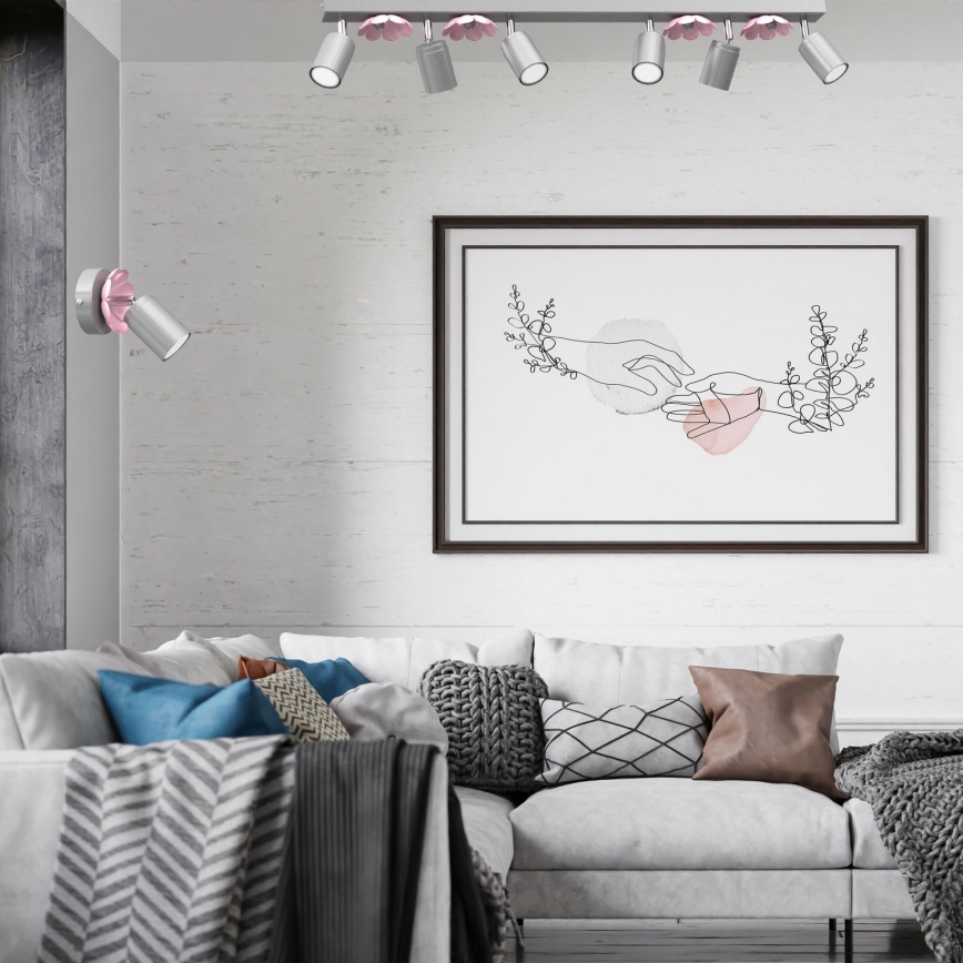 Spotlight BLOMMA 6xGU10/8W/230V matt krom