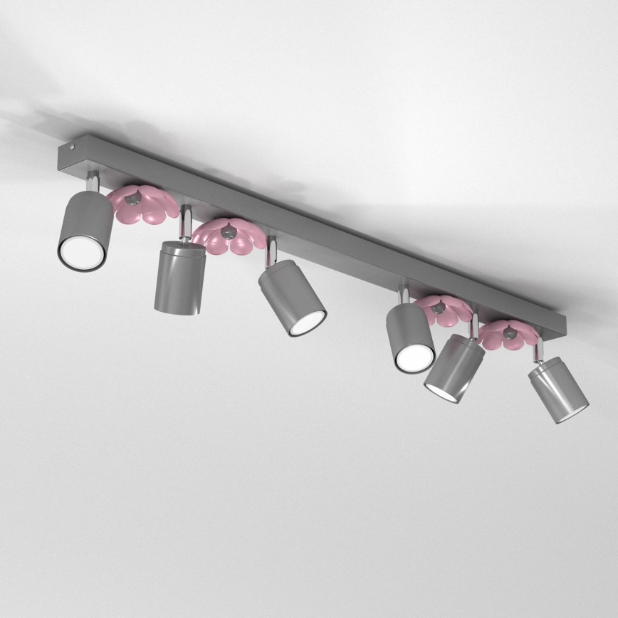 Spotlight BLOMMA 6xGU10/8W/230V matt krom