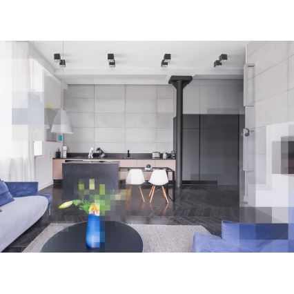 Spotlight CHLOE 1xGU10/50W/230V fyrkantig svart