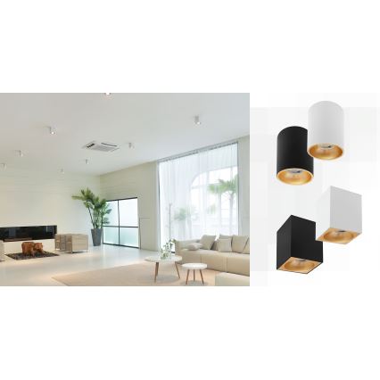 Spotlight CHLOE 1xGU10/50W/230V fyrkantig vit