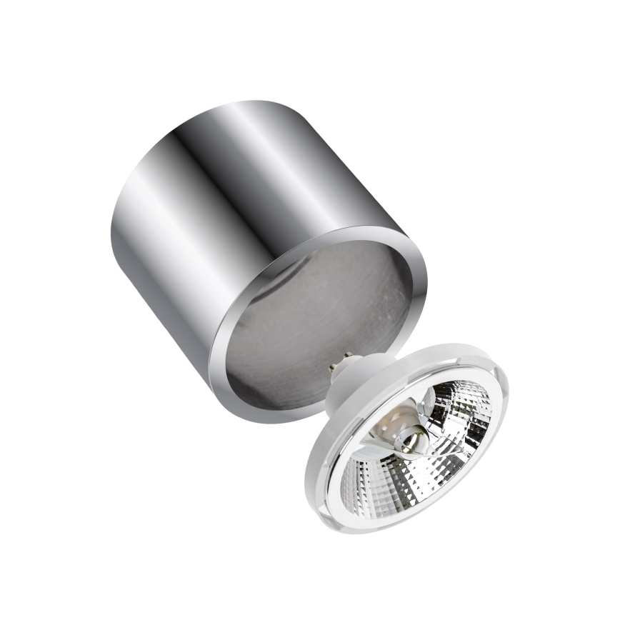 Spotlight CHLOE AR111 1xGU10/50W/230V rund skinande krom