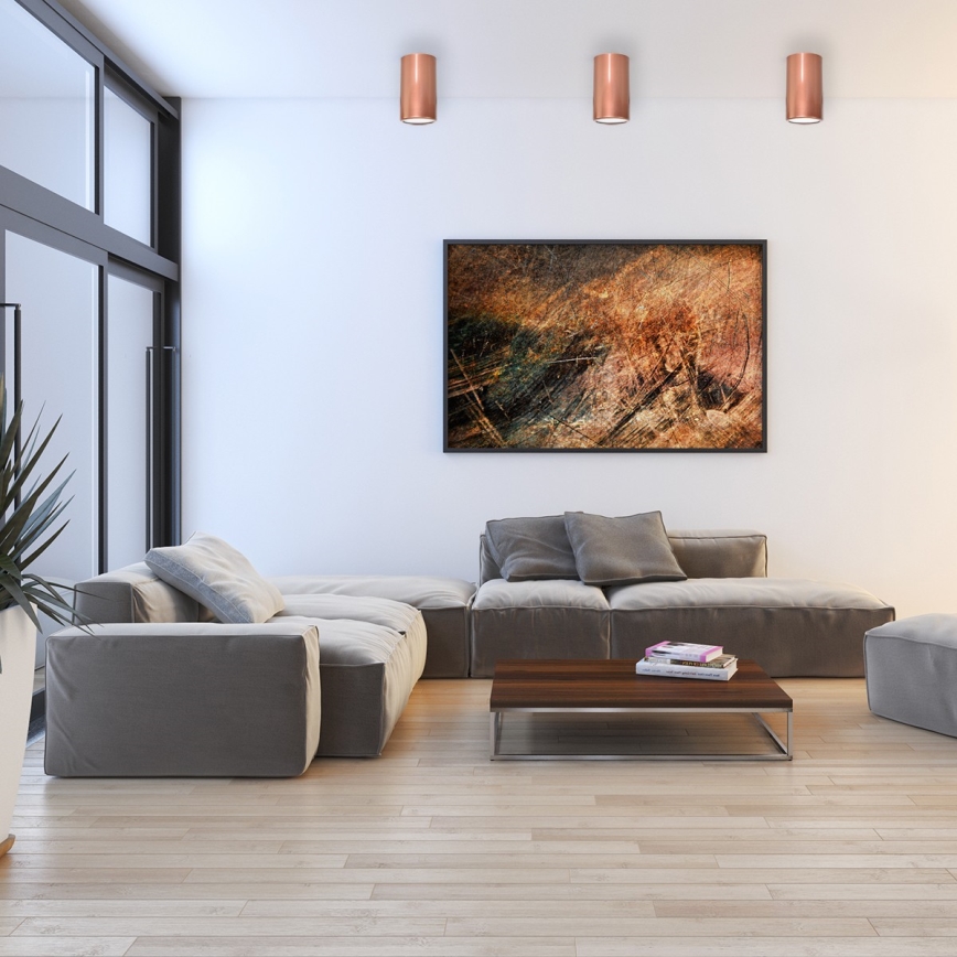 Spotlight CLEO 1xE27/24W/230V koppar