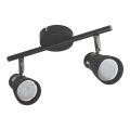 Spotlight DEZ 2xGU10/30W/230V svart