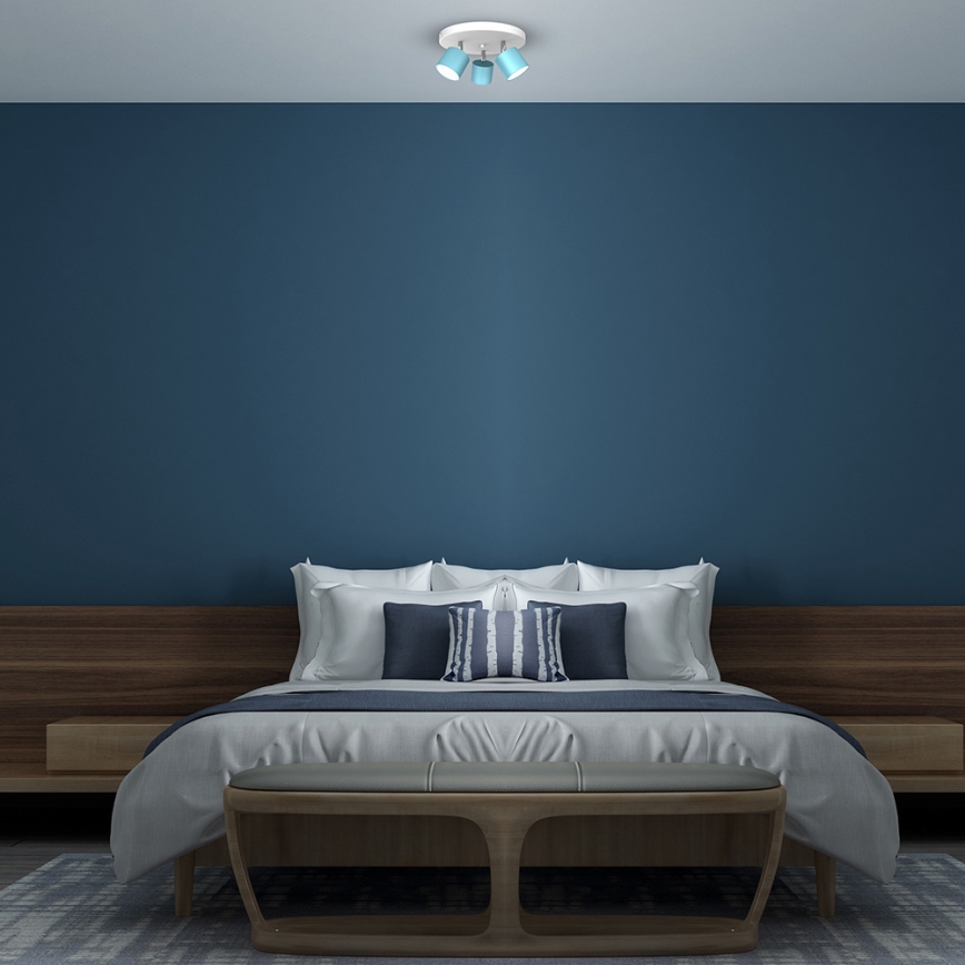 Spotlight  DIXIE 3xGX53/11W/230V blå 