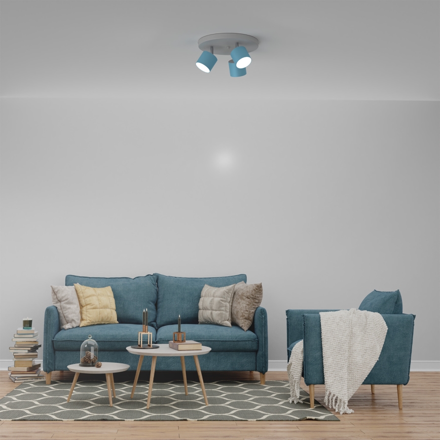 Spotlight  DIXIE 3xGX53/11W/230V blå 