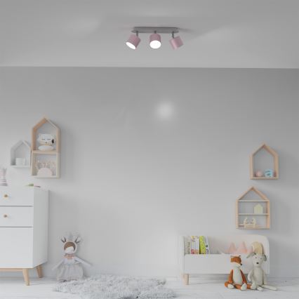 Spotlight  DIXIE 3xGX53/11W/230V rosa