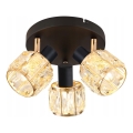 Spotlight DUBAI 3xE14/40W/230V diameter 36 cm svart/guld