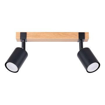 Spotlight FAGER 2xGU10/10W/230V svart