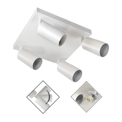 Spotlight FARGO 4xGU10/30W/230V vit