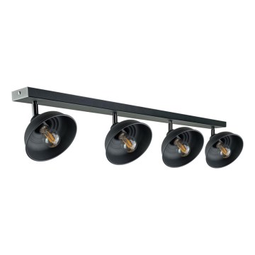 Spotlight FAUN 4xE27/60W/230V svart