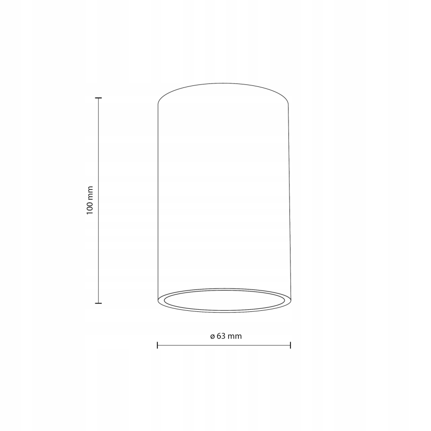 Spotlight FLARE 1xGU10/10W/230V 10 cm vit