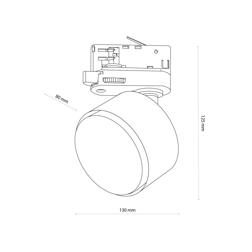 Spotlight För 3-fas skensystem TRACER 1xGX53/11W/230V vit