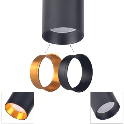 Spotlight för skensystem MARIBEL 1xGU10/10W/230V svart