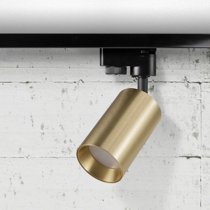 Spotlight för skensystem MARIBEL 3xGU10/10W/230V +1 m skensystem guld