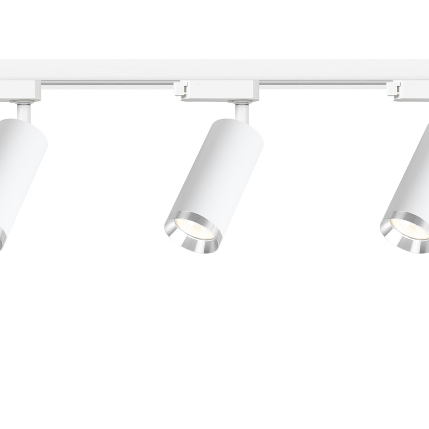 Spotlight för skensystem MICA 3xGU10/10W/230V vit/mattkrom