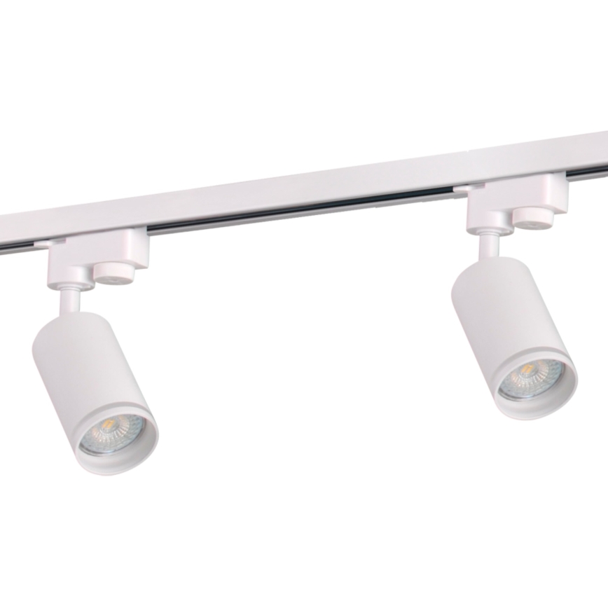 Spotlight för skensystem PARIS 3xGU10/10W/230V + 1 m skena system vit