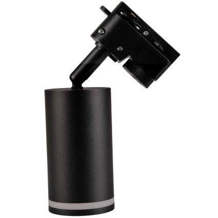 Spotlight för skensystem PARIS 6xGU10/10W/230V + 2x1 m skena system svart