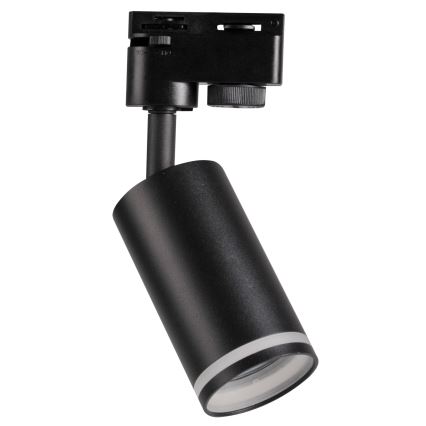 Spotlight för skensystem PARIS 6xGU10/10W/230V + 2x1 m skena system svart