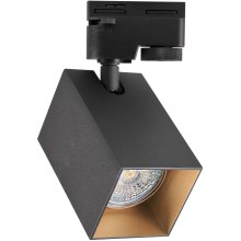 Spotlight för skensystem SQUARE 1xGU10/10W/230V svart