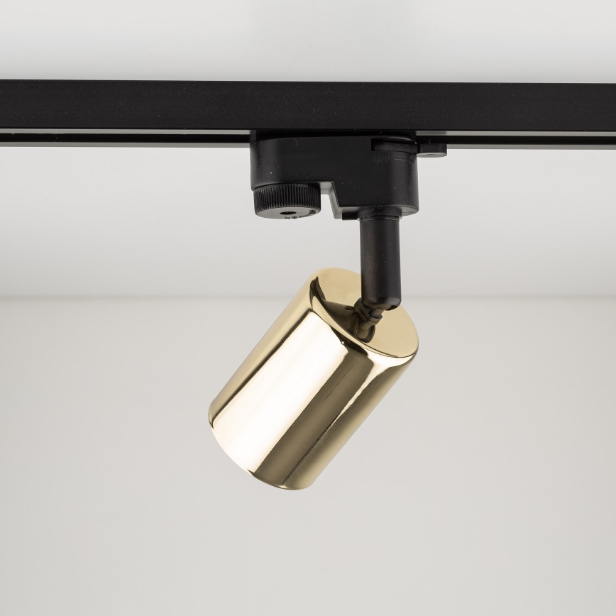 Spotlight för skensystem TOP 1xGU10/10W/230V guld/svart