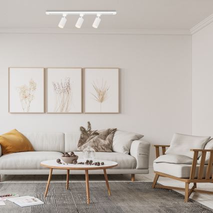 Spotlight för skensystemet TIGER 3xGU10/10W/230V, vit