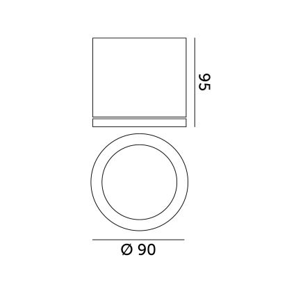 Spotlight för utomhusbruk 1xGU10/35W/230V IP54 rund svart