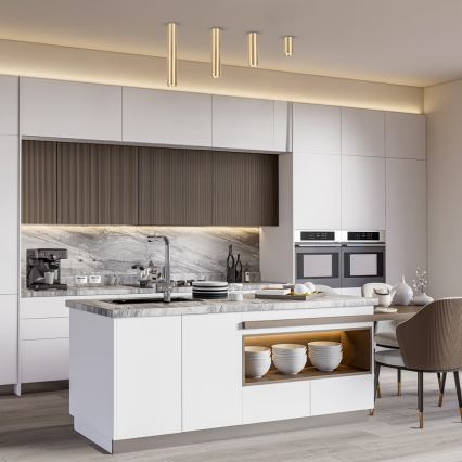 Spotlight GENESIS 1xGU10/8W/230V 10 cm guld