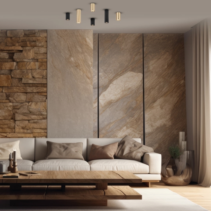 Spotlight GENESIS 1xGU10/8W/230V 10 cm guld